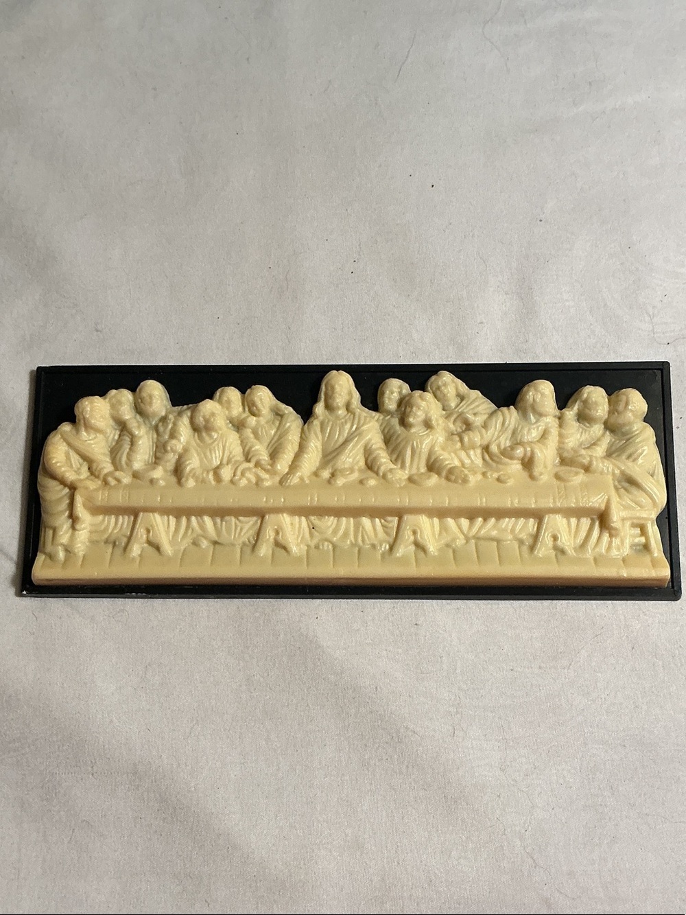 Ivory Last Supper Wall Sculpture Plaque - Decorative Home Art